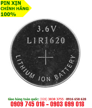 Pin sạc LIR1620 lithium 3.6v - Pin đồng xu Lithium Ion LIR1620 chính hãng