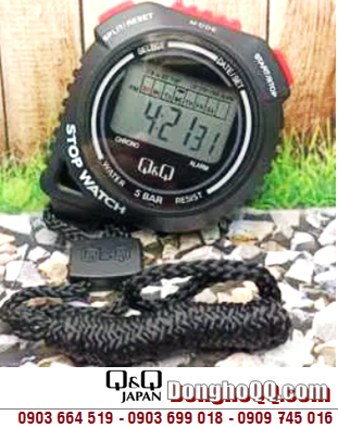 HS48J001Y, Đồng hồ bấm giờ bấm giây Q&Q HS48J001Y chính hãng Q&Q Japan (Tập đoàn Citizen _Nhật) Bảo hành 01 năm