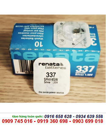 Pin Renata 337/SR416SW silver oxide 1.55V chính hãng Renata Thụy Sỉ