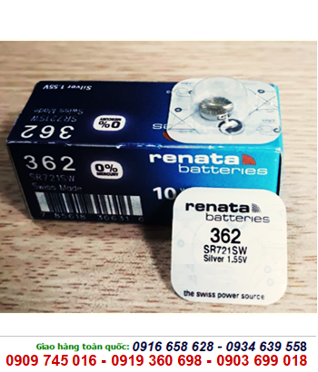 Pin Renata 362/SR721SW silver oxide 1.55V chính hãng Renata Thụy Sĩ