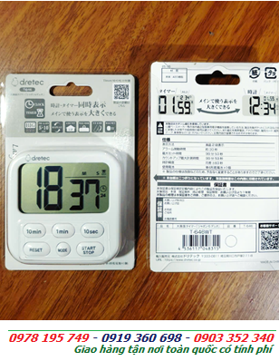 DRETEC T-646WT, Đồng hồ hẹn giờ đếm lùi TIMER DRETEC T-646WT (chức năng lặp lại) chính hãng